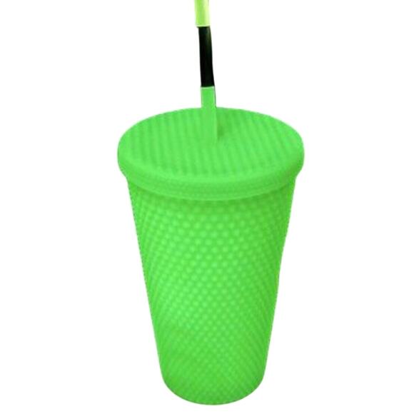 Starbucks 2022 Fall Lime Green Glow In The Dark Studded Grande 16oz Tumbler New - Picture 7 of 7